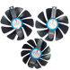 Вентилятор (кулер) NTK 35389 для відеокарти Sapphire Pulse/Nitro+ RX 5700 XT Комплект 3шт (FD10015M12D) (black) 35389 фото 2
