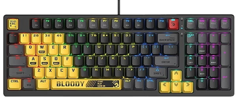 Клавіатура A4Tech S98 Bloody Sports RGB Lime Black S98 Bloody (Sports Lime) фото