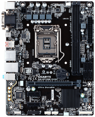 Материнська плата Gigabyte GA-H110M-S2HP rev.1.0 LGA 1151v1 (GA-H110M-S2HP REV.1.0) Б/В GA-H110M-S2HP REV.1.0_USED фото