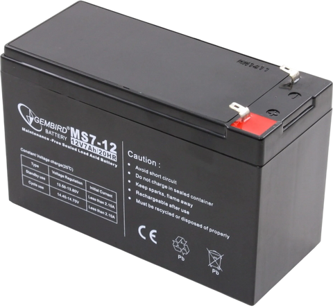 Акумуляторна батарея EnerGenie AGM 12V 7AH (BAT-12V7AH) BAT-12V7AH фото