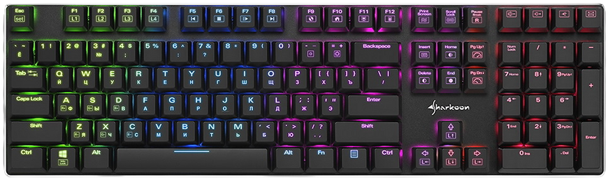 Клавиатура Sharkoon Purewriter Red Switch RGB Black (SPW-RS-B) SPW-RS-B фото