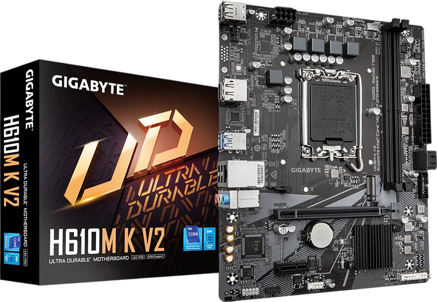 Материнская плата Gigabyte H610 K V2 LGA 1700 (H610 K V2) H610M K V2 фото