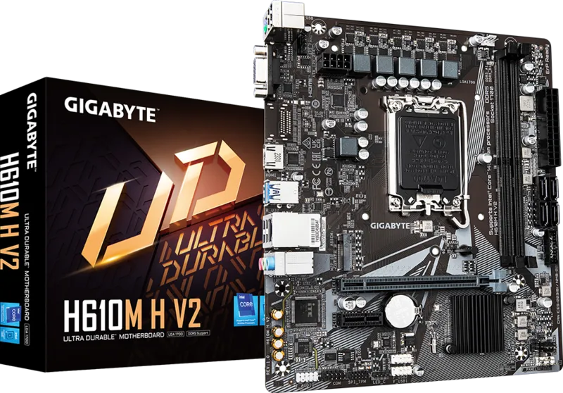 Mатеринська плата Gigabyte H610M H V2 LGA 1700 (H610M H V2) H610M H V2 фото