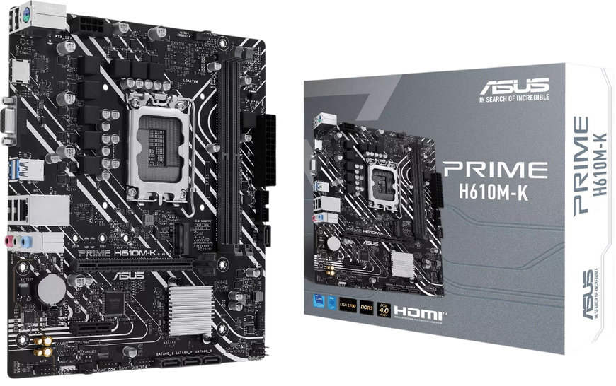 Материнська плата Asus H610M-K Prime LGA 1700 (PRIME H610M-K) Б/В PRIME H610M-K_USED фото