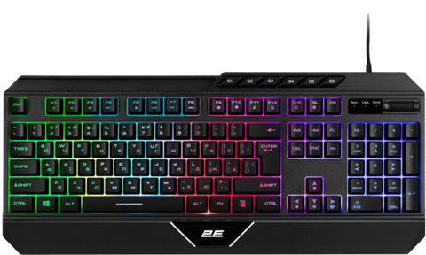 Клавіатура 2E Gaming KG315 RGB Ukr Black (2E-KG315UBK) 2E-KG315UBK фото