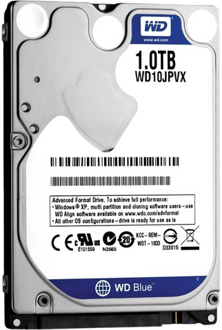 Жорсткий диск 2.5" WD Scorpio Blue 1TB (WD10JPVX) WD10JPVX фото