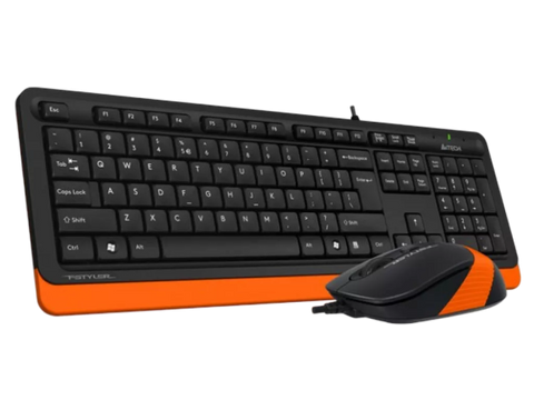 Комплект (клавіатура, миша) A4Tech F1010 Black/Orange F1010 (Orange) фото