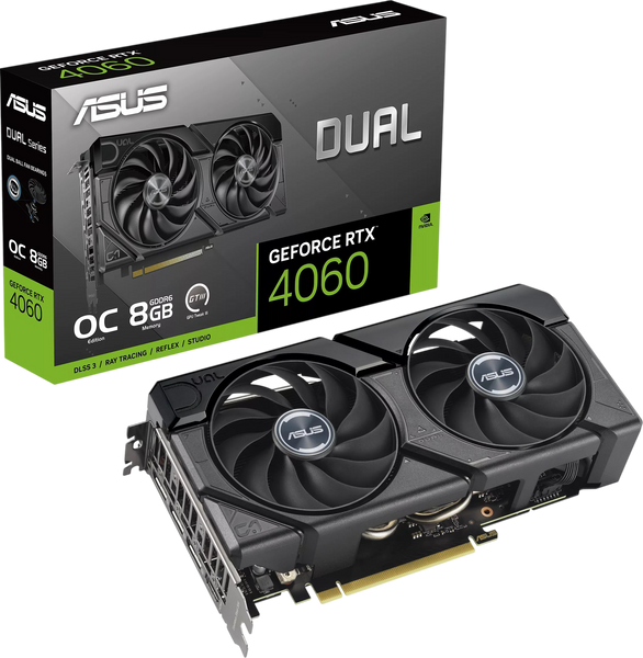 Відеокарта GeForce RTX 4060 8GB Asus Dual Evo OC (DUAL-RTX4060-O8G-EVO) Б/В DUAL-RTX4060-O8G-EVO_USED фото