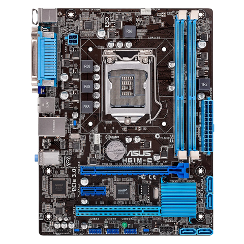 Материнська плата Asus H61M-C LGA 1155 (H61M-C) Б/В H61M-C_USED фото