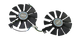 Вентилятор (кулер) Power Logic 3193 для відеокарт Asus Dual/Expedition комплект 2шт (PLD09210S12HH) 3193 фото 1