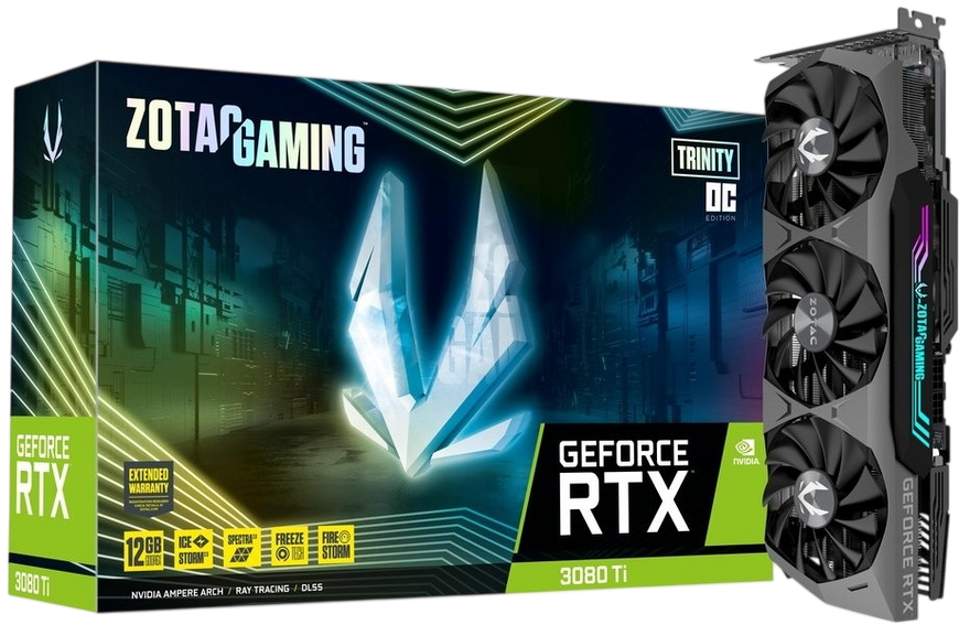 Відеокарта GeForce RTX 3080 Ti 12GB Zotac Trinity OC (ZT-A30810J-10P) ZT-A30810J-10P фото