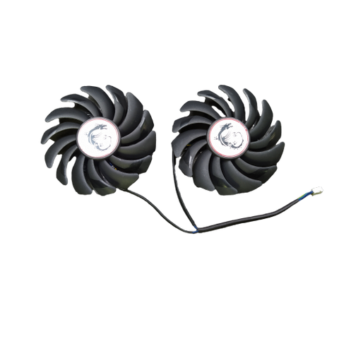 Вентилятор (кулер) Power Logic 3195 для відеокарт MSI Gaming GTX 1050 Ti комплект 2шт (PLD09210S12HH) 3195 фото