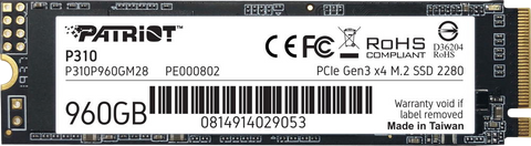 SSD M.2 Накопичувач Patriot P310 960GB (P310P960GM28) P310P960GM28 фото