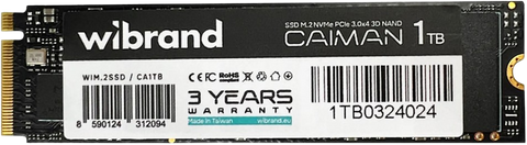 SSD M.2 Накопичувач Wibrand Caiman 1TB (WIM.2SSD/CA1TB) WIM.2SSD/CA1TB фото