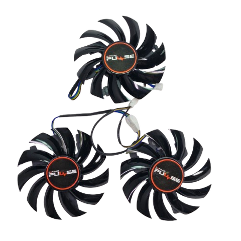 Вентилятор (кулер) NTK 35859 для відеокарти Sapphire RX 5600 XT Pulse Pro комплект 3шт (FDC10H12D9-C) 35859 фото