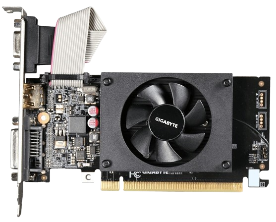 Відеокарта GeForce GT 710 2GB Gigabyte LP (GV-N710D3-2GL) GV-N710D3-2GL фото