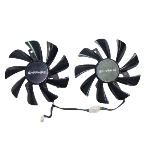 Вентилятор (кулер) NTK 18286 для відеокарти Sapphire Pulse RX 570 Dual X комплект 2шт (FD9015U12S) 18286 фото