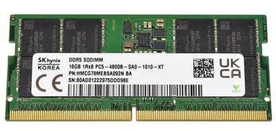 Оперативна пам'ять SK Hynix 16GB SODIMM DDR5 4800MHz (HMCG78MEBSA092N) Б/В HMCG78MEBSA092N_USED фото