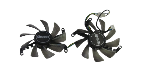 Вентилятор (кулер) Ecotherm 18246 для відеокарти KFA2 / Gainward / Galax GTX 1660/RTX 2060 комплект 2шт (FY09015M12LPA) 18246 фото
