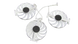 Вентилятор (кулер) Everflow 51697 для відеокарт Asus ROG Strix White RTX 3090 3080 3070 комплект 3шт (T129215SU) 51697 фото 1