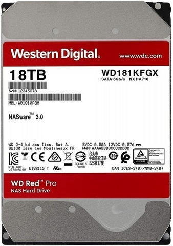 Жорсткий диск 3,5" WD Red Pro 14TB (WD142KFGX) WD142KFGX фото