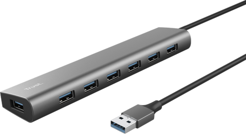 Хаб Trust Halyx 7-IN-1 0.8м Black (24967_TRUST) 24967_TRUST фото