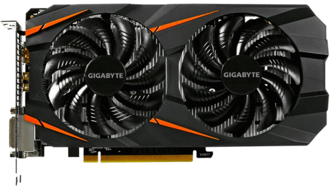 Відеокарта GeForce GTX 1060 3GB Gigabyte WindForce OC (GV-N1060WF2OC-3GD) Б/В GV-N1060WF2OC-3GD_USED фото