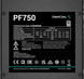Блок живлення DeepCool PF750 750W 80+ (R-PF750D-HA0B-EU) R-PF750D-HA0B-EU фото 5