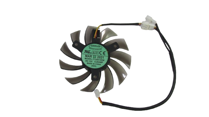 Вентилятор (кулер) Everflow 56246 для відеокарти Gigabyte GTX 460-780TI , Radeon R7-R9 1шт (T128010SM) 56246 фото