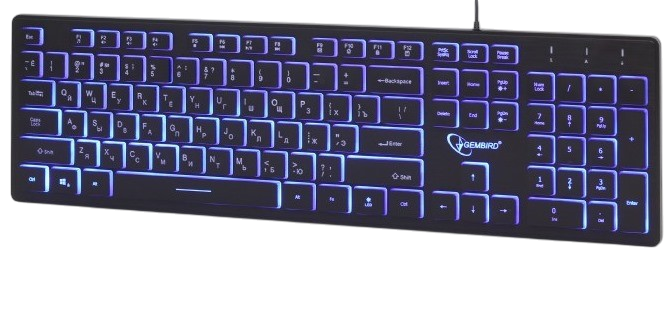 Клавіатура Gembird KB-UML3-01-UA Ukr Black KB-UML3-01-UA фото