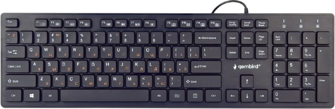 Клавіатура Gembird KB-MCH-03-UA Ukr Black KB-MCH-03-UA фото