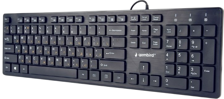 Клавіатура Gembird KB-MCH-03-UA Ukr Black KB-MCH-03-UA фото