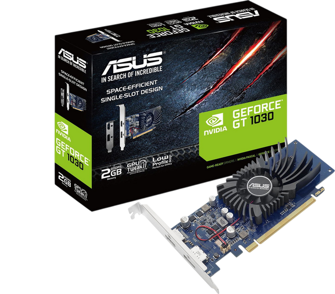 Видеокарта GeForce GT 1030 2GB Asus Low Profile (GT1030-2G-BRK) GT1030-2G-BRK фото