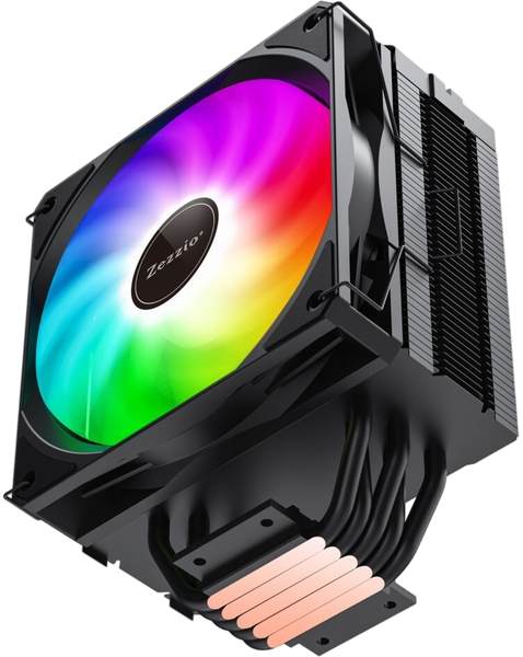 Повітряне охолодження Zezzio ZH-500K ARGB Black (ZH-500K) ZH-500K фото