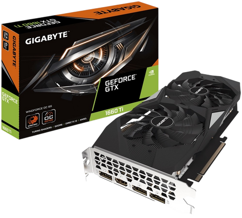 Відеокарта GeForce GTX 1660 Ti 6GB Gigabyte WindForce OC (GV-N166TWF2OC-6GD) Б/В GV-N166TWF2OC-6GD_USED фото