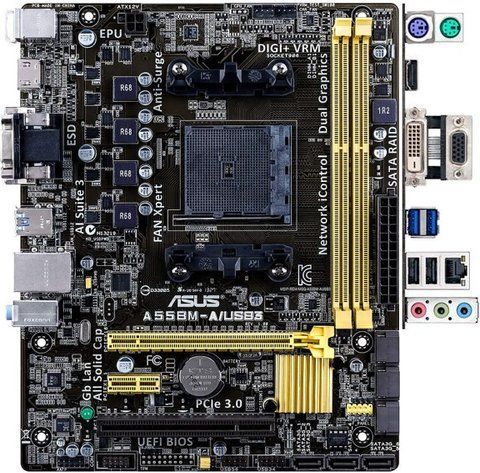 Материнська плата Asus A55M-A/USB3 Socket FM2+ (A55M-A/USB3) Б/В A55M-A/USB3_USED фото