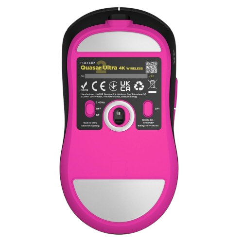Мышь беспроводная Hator Quasar 2 Ultra 4K Black/Pink (HTM570BP) HTM570BP фото