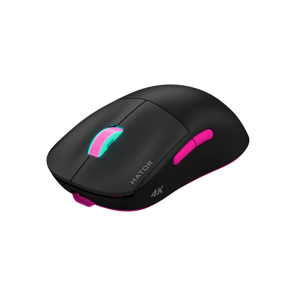 Мышь беспроводная Hator Quasar 2 Ultra 4K Black/Pink (HTM570BP) HTM570BP фото