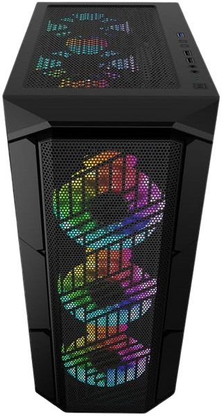 Корпус 1stPlayer XF-BK-4F7 ARGB Black XF-BK-4F7 фото