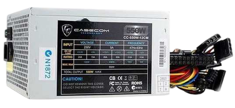 Блок живлення Casecom CC-550W 550W (CC-550W-12CM) CC-550W-12CM фото