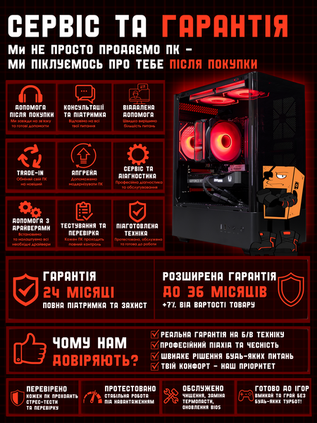 Игровой ПК Oris (RTX 5070 12GB / Ryzen 5 7500F / 32GB DDR5 / SSD 512GB) ORIS-PC фото